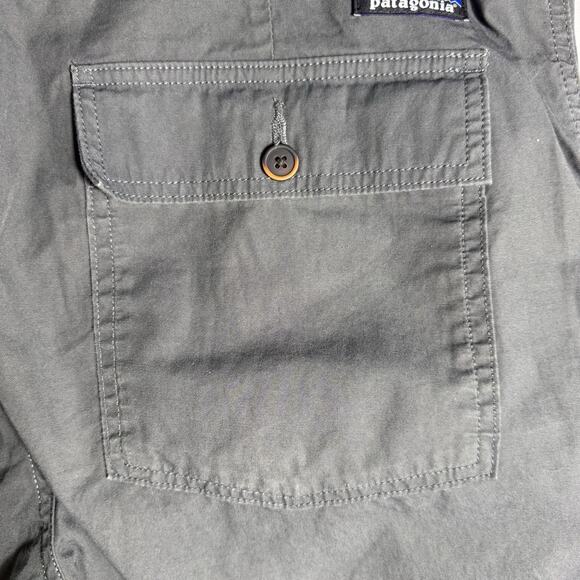 Patagonia Shorts 36x8 Dark Grey Cotton Relaxed Fit 8" Inseam - Picture 4 of 8